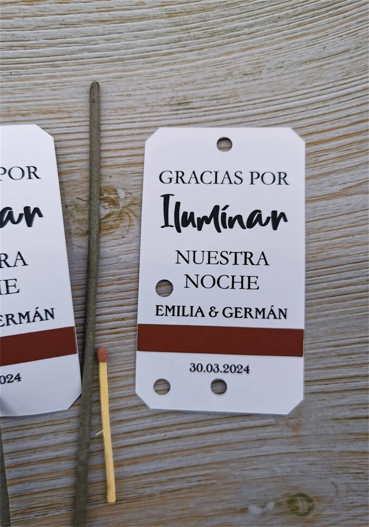 Custom Sparkler Tags for Weddings,Etiquetas de bengala, Parties and More Spark to Your Celebration with Personalized Sparkler Ta