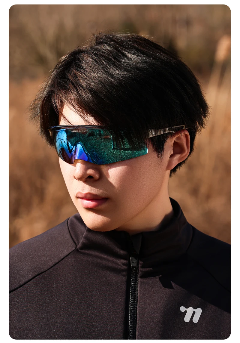 WEST BIKING Aero Beak Fahrradbrille HD-Beschichtung TR90-Rahmen Winddichte Fahrradsonnenbrille UV400-Schutz für Rennrad MTB Laufen – Detail 22