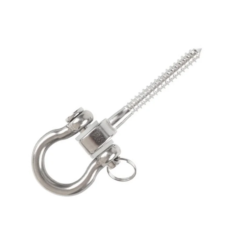 MAKE-Swing Hangers Swing Set Hooks M8 Heavy Duty 180 °   خطاف أرجوحة من الفولاذ المقاوم للصدأ بسعة 1800 رطل لكرسي أرجوحة الرمل Du