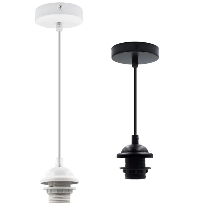 Vintage Edison Lamp E27 Schroefbasis Hangende Hanglamp Full Tand Fit Voor Lampenkap Lamphouder Industrieel Plafond Lam
