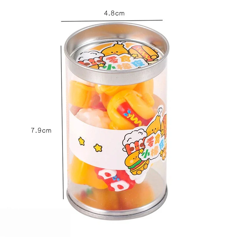 Creative Cartoon Snack Eraser 3d Simulation Hamburger Design Wiping Cute Stationery For Students Reward School Supplies Gifts view 6