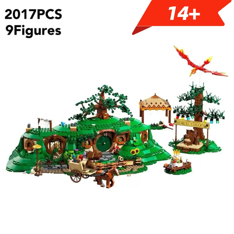 

2025 New 10354 Shire Building Blocks Set Hole Architecture DIY Model Kit for Kids Adults Birthday Gifts