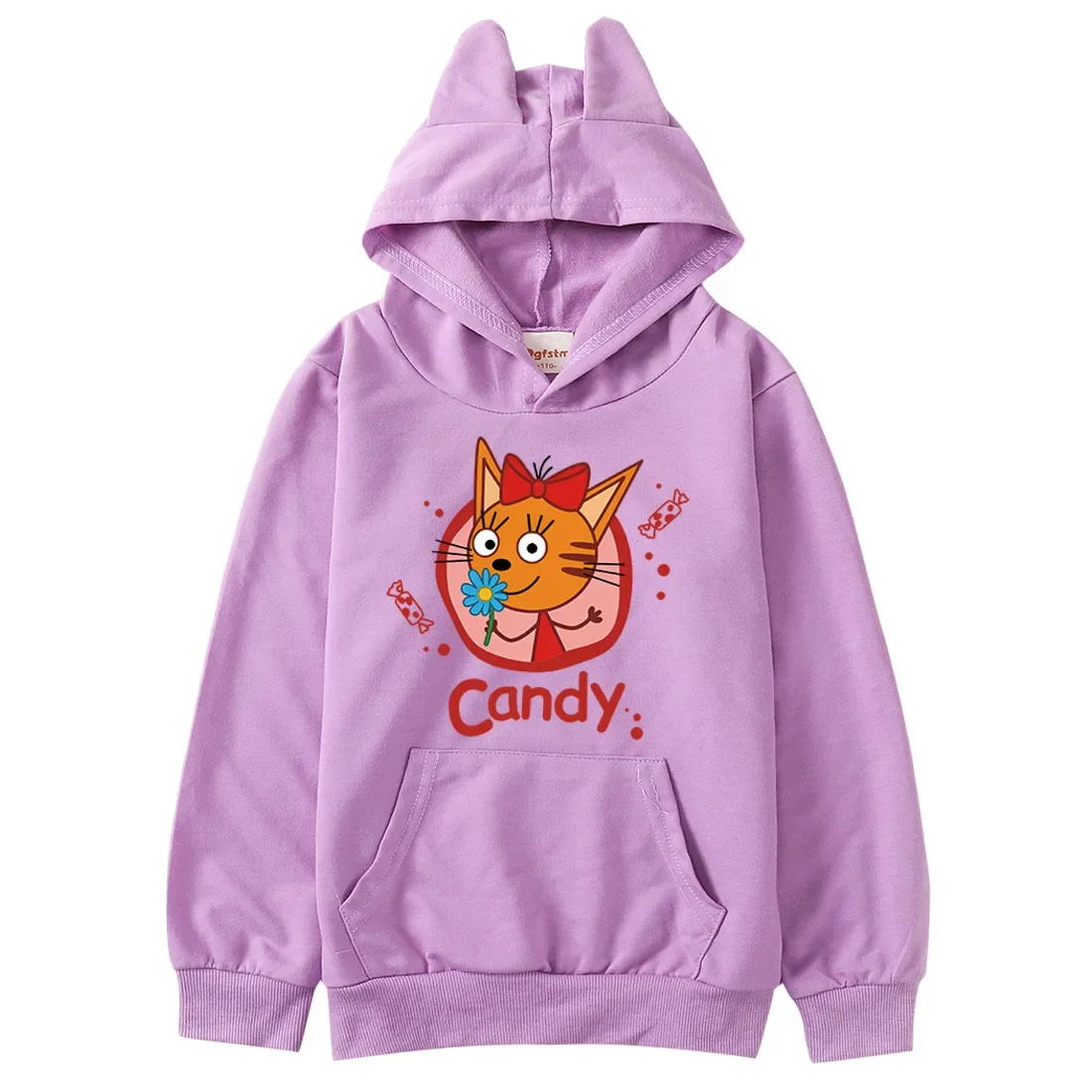 

Kawaii Kid-E-Cats Hoodie Kids Long Sleeve Coats Baby Girls Cartoon SweatShirts Children Hooded Tops Toddler Boys Cute Outerwear