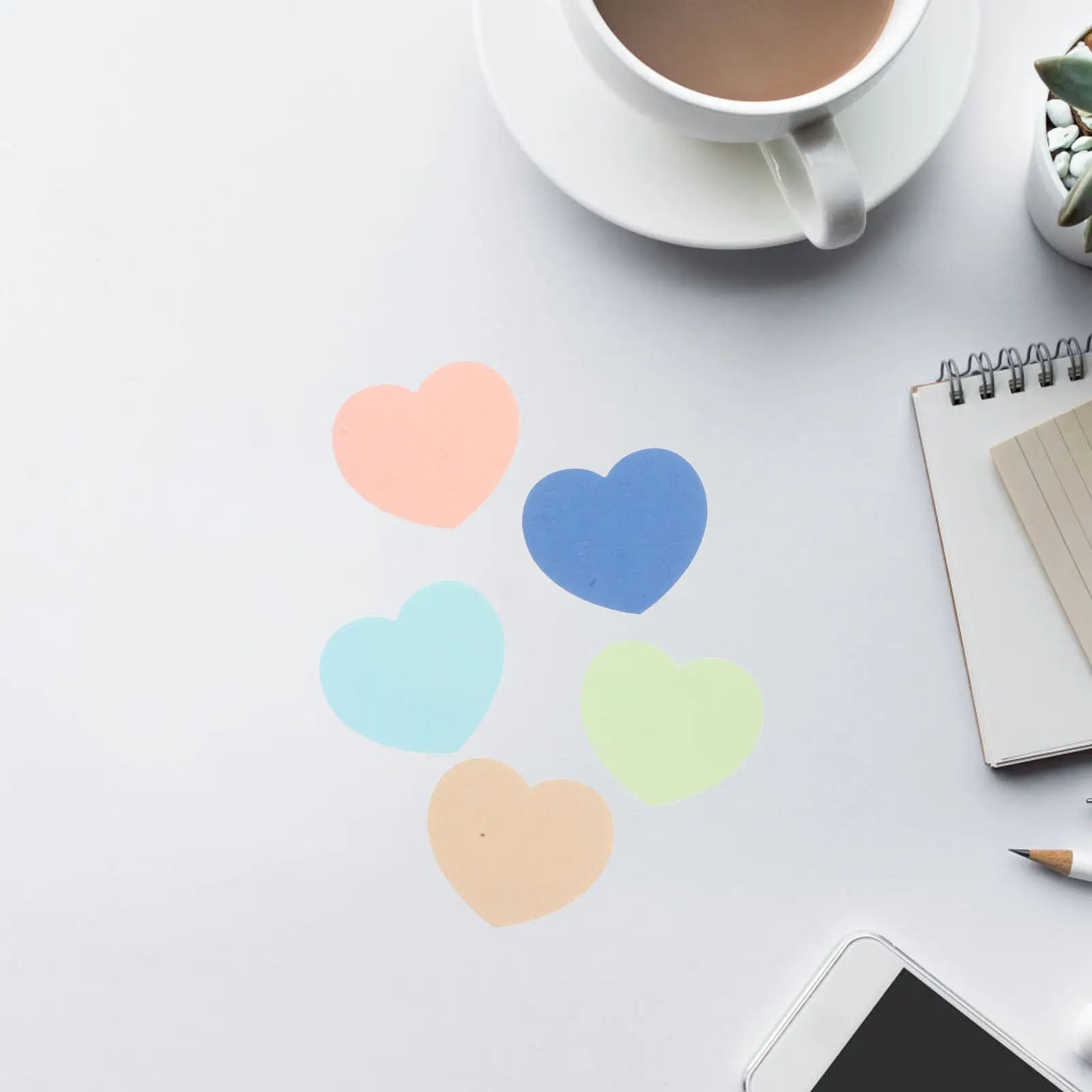 Heart Shaped Blank Cards Thick Paper Double-Sided DIY Handwritten Notes Valentine School Classroom Decorations