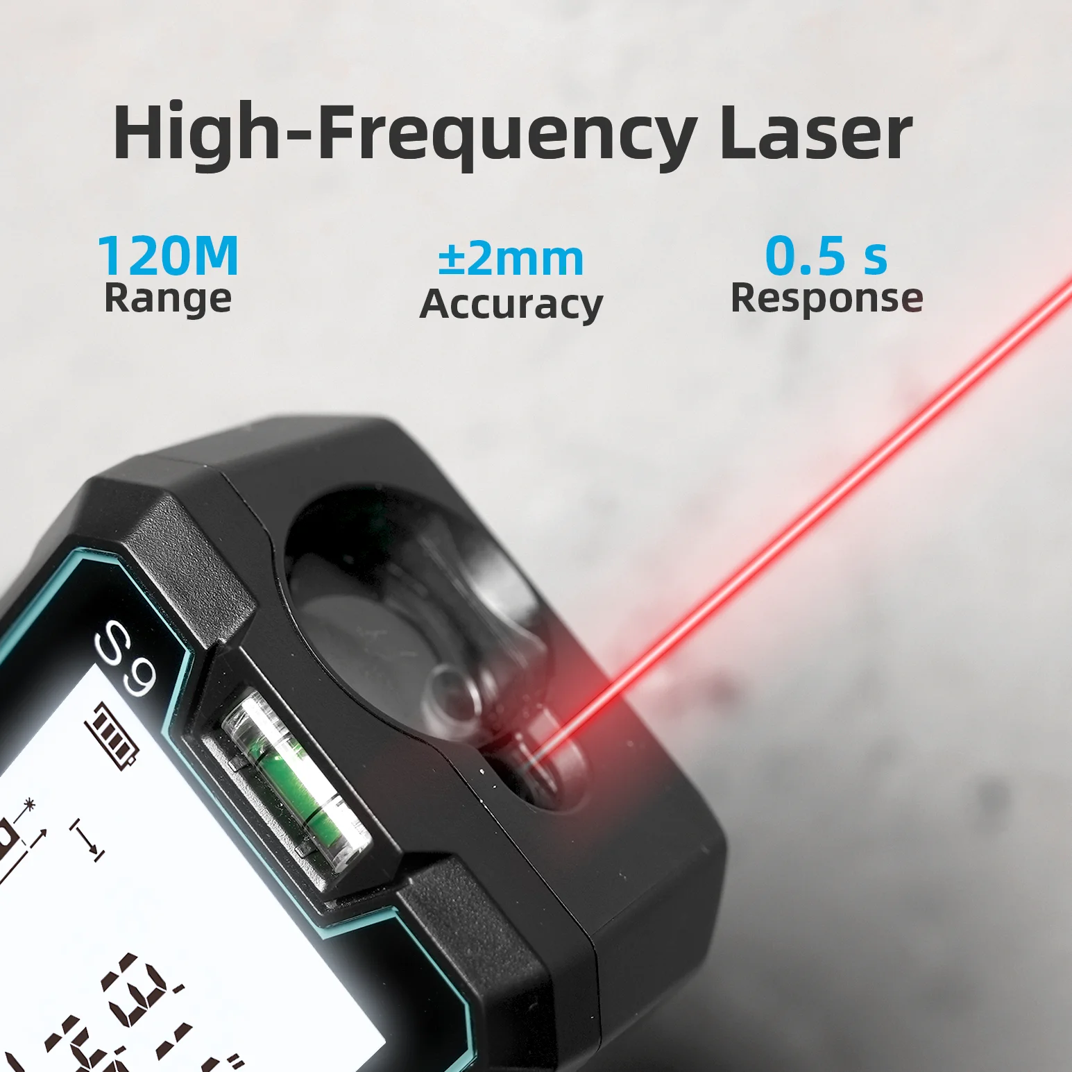 Mileseey Trena Laser 120m Digital com Display Retroiluminado