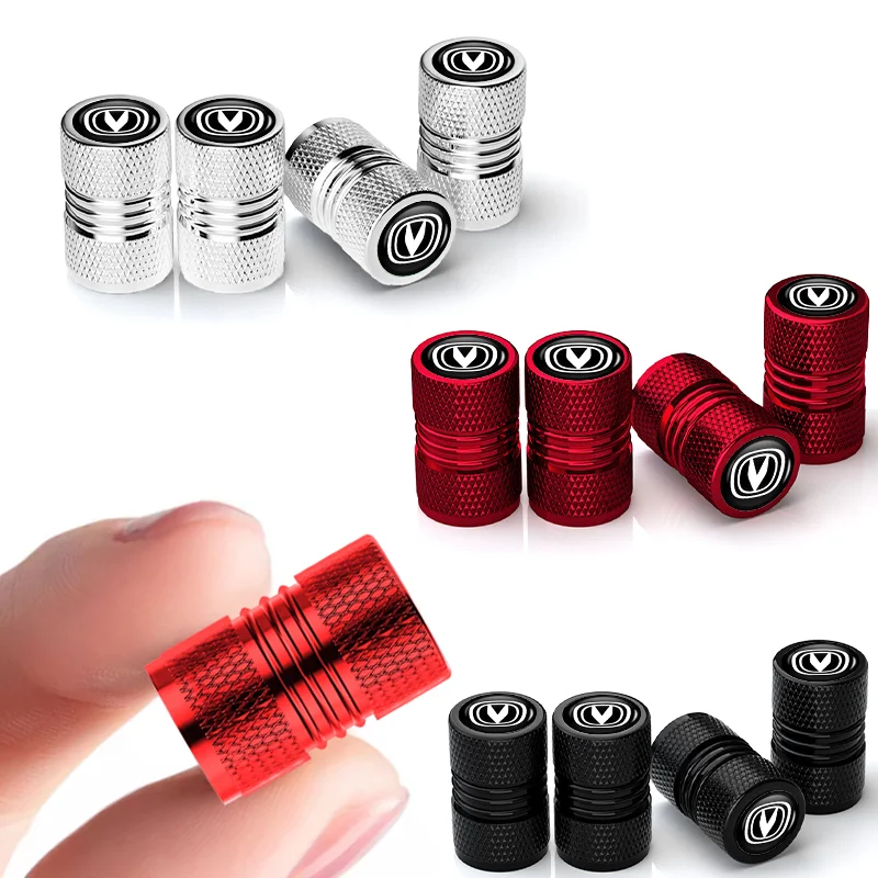 4pcs Car Styling Tire Valve Caps Dustproof Caps For Changan CS75 CS35 CS15 CS95 RAETON CX70 CS55 EADO CX20 CS15EV Alsvin