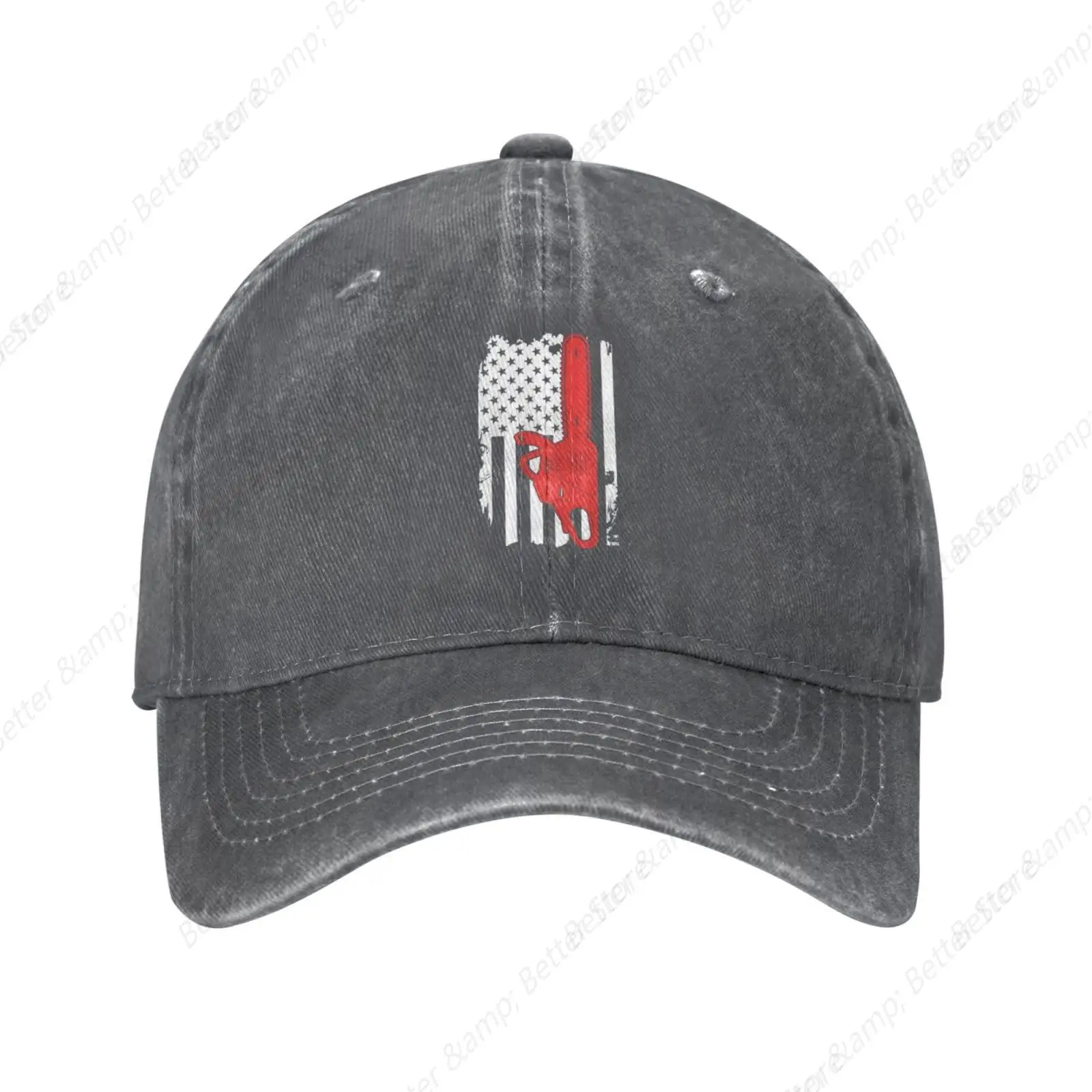 Funny Us Flag Chainsaw Baseball Cap for Men Women Hat Vintage Cowboy Hats Adjustable Trucker Caps