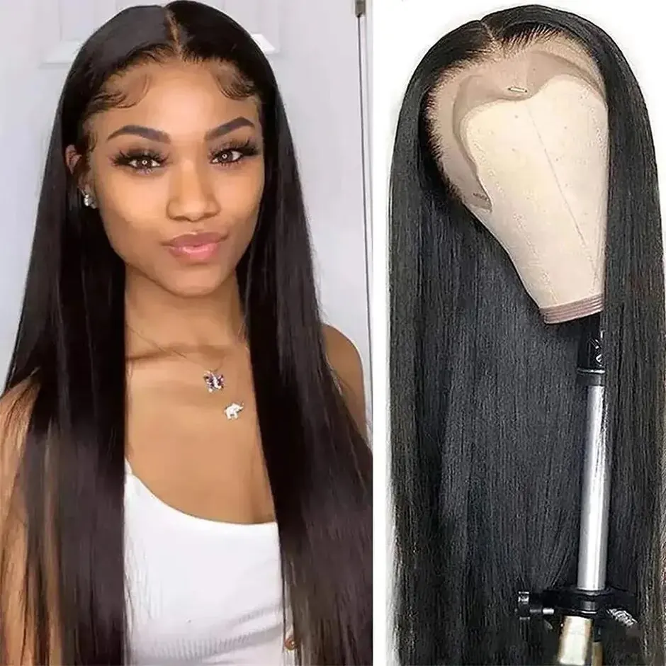 13x6 Straight Human Hair Wig lace frontal wig 30 inch Brazilian Lace Frontal Wig Straight Lace Front Wigs Human Hair For Women