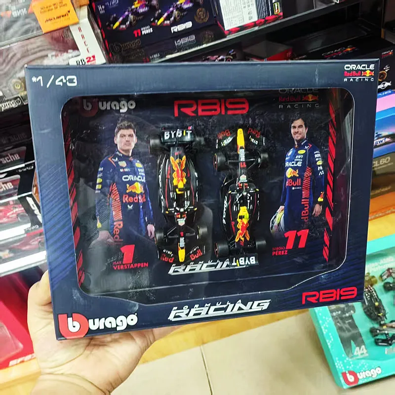 3d-racing-car-model-f1-rb19-sf23-mercedes-mclaren-alloy-toy-collectible-static-model-burago-143-scale