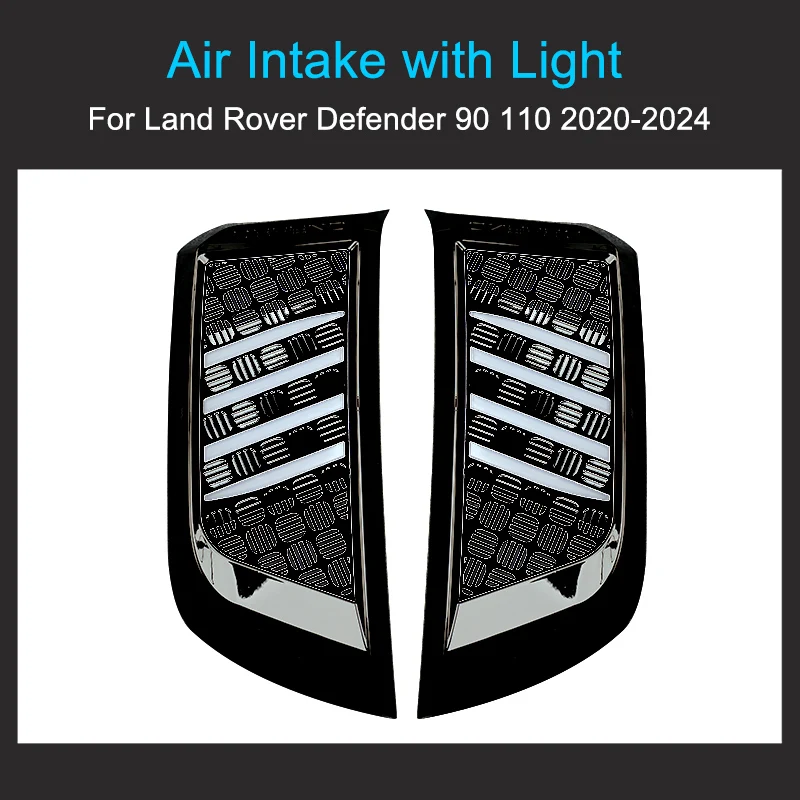 Air Intake with Light for Land Rover 90 110 2020-2024  Air intake decoration light Exterior Accessories