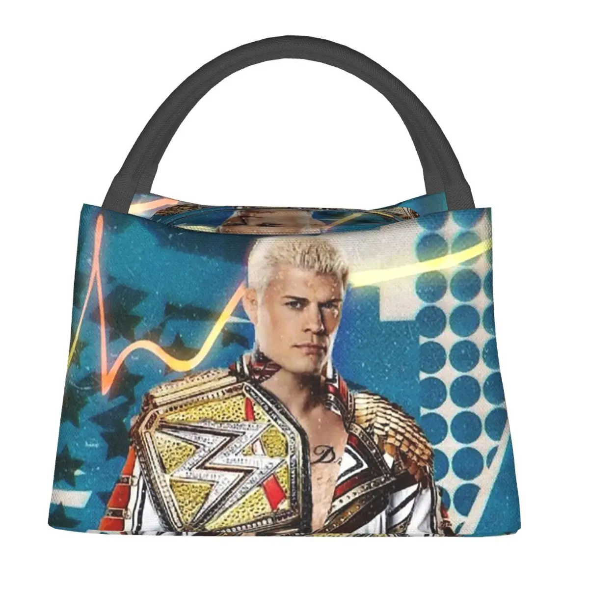 

Изолированная сумка для обеда In The Ring Cody Rhodes American Nightmare для женщин и детей, портативные контейнеры для еды, термосумка для обеда