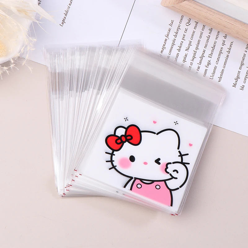 100Pcs Hello Kitty Kawaii Pochacco Self Sealing Opp Bag Small Gift Bag Hand Account Material Packaging Snack Candy Packaging Bag