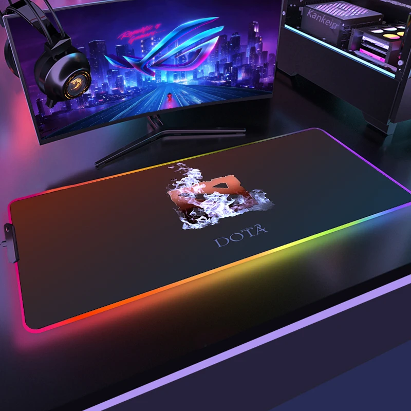 لوحة ماوس ألعاب كبيرة RGB LED ، لوحة ماوس ألعاب ، حصيرة بإضاءة خلفية ، XXL ، XL ، مكتب كمبيوتر ، سجادة ألعاب ، 35x90cm #5