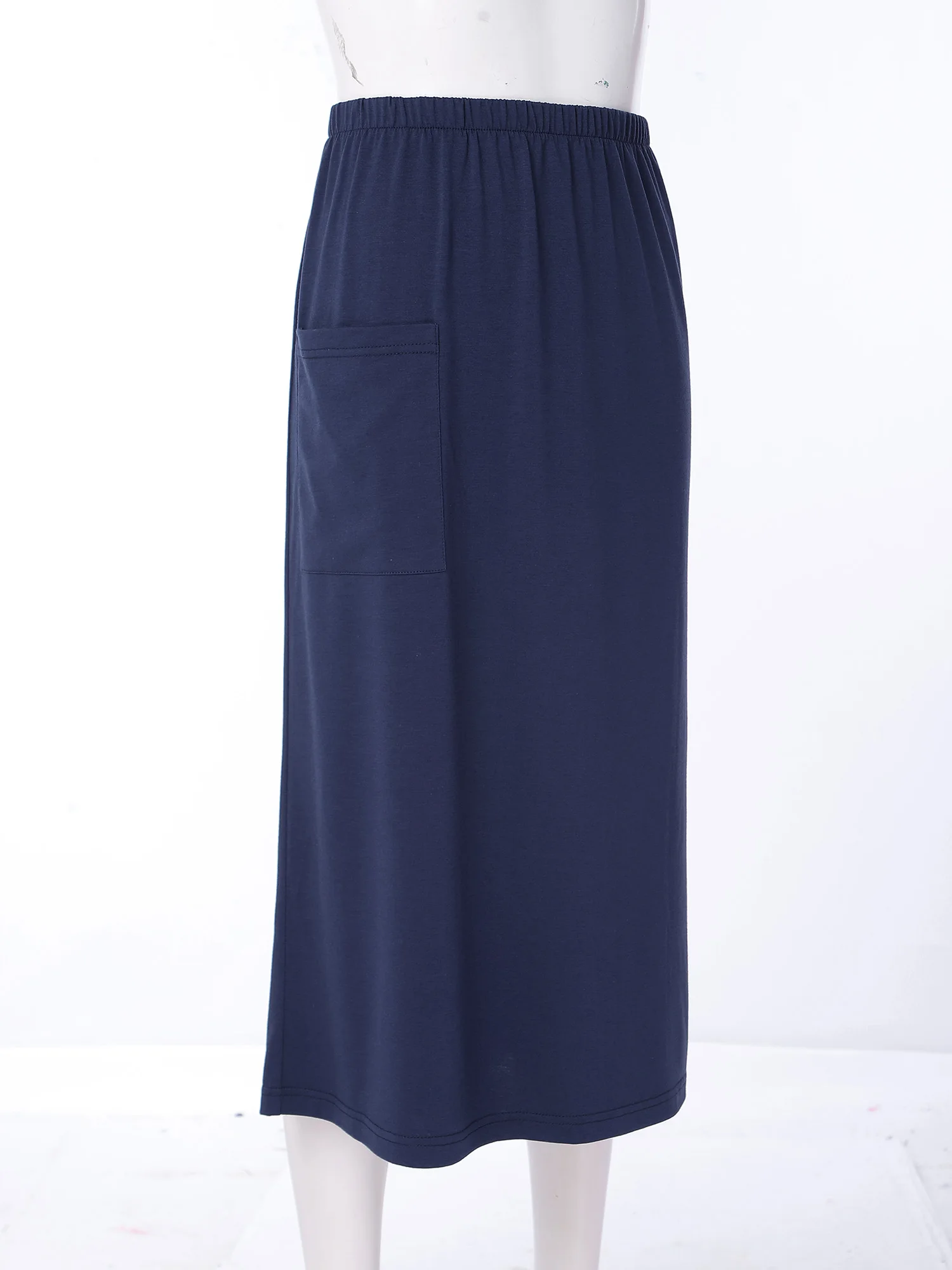 Jupe adaptative pour femmes, vêtements pour personnes âgées et patients à besoins spéciaux, jupe médicale de récupération post-opératoire avec boutons-pression et taille élastique.