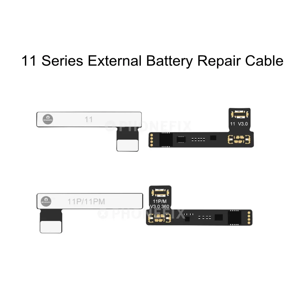 PHONEFIX Cavo tag-on per riparazione batteria esterna per iPhone 11-15PM Nessuna batteria richiesta Avvio Nessun dispositivo Cambia batteria Salute