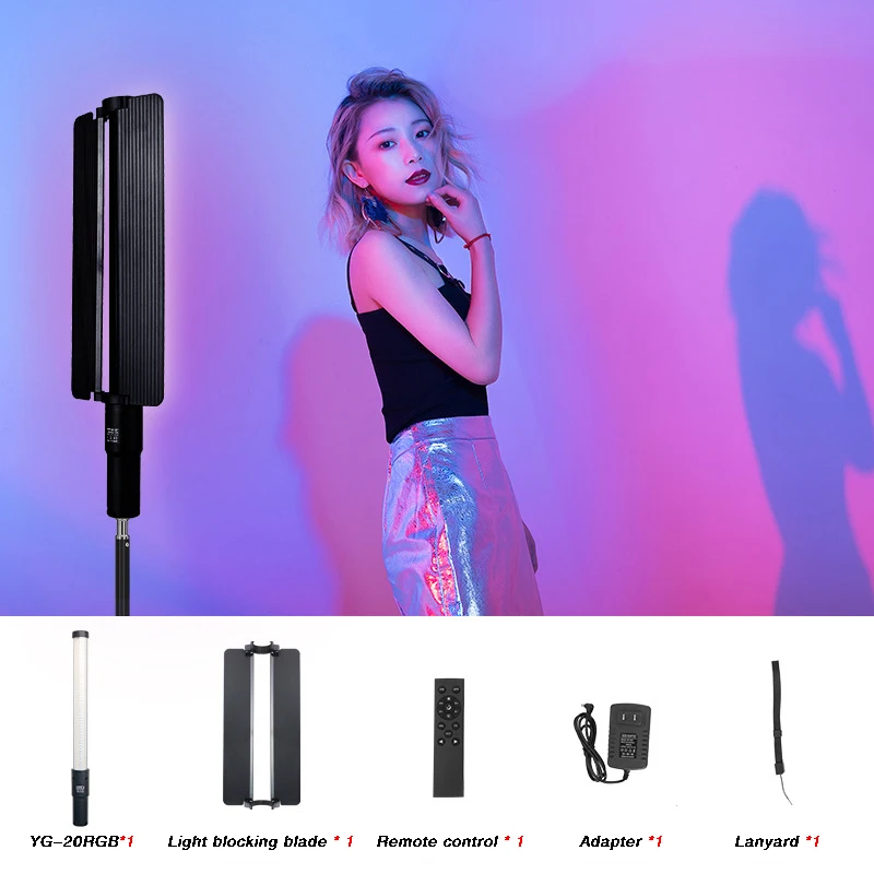 LED fill light outdoor portable photography stick light RGB Handheld Fill light stick DJ disco atmosphere light