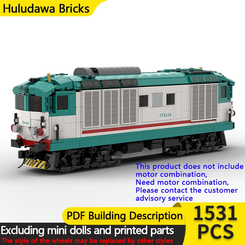 

Модель городской автомобиль MOC, строительные кирпичи D445, дизельный локомотив, модульная технология, подарки, праздник, сборка, детские игрушки, костюм