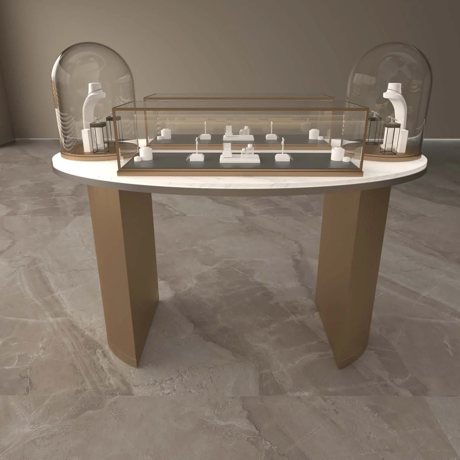 Custom.Pop Up Jewelry Store Interior Design Hot Sale Luxury Jewelry Glass Display Showcase Jewelry Display Case