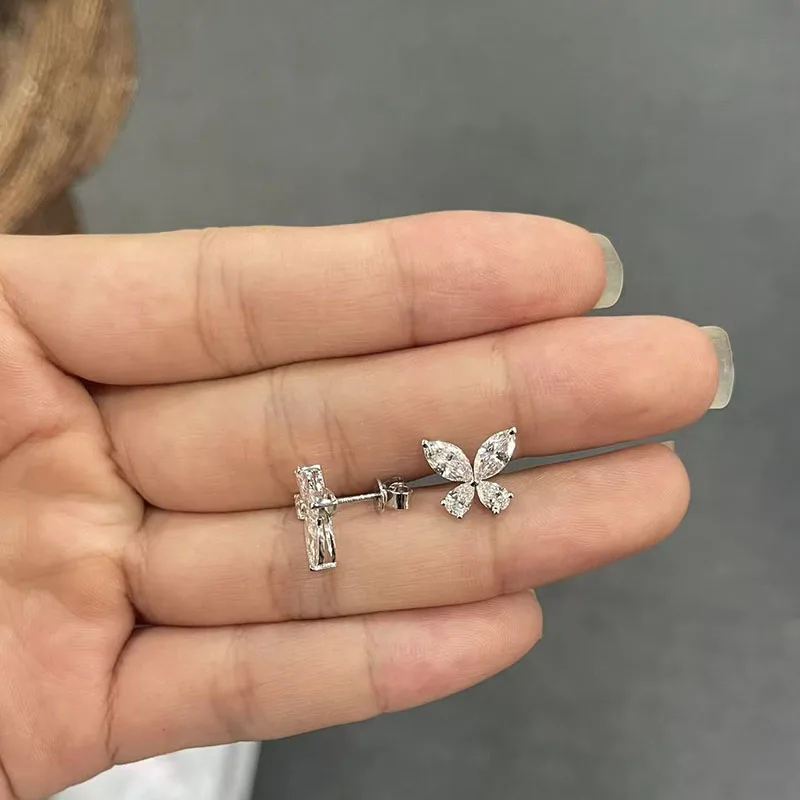 1,8 Karat Marquise- und Birnenförmig geschliffene, im Labor gezüchtete Diamant-Ohrstecker aus Platin 950 DEF VS-VVS, luxuriöser Alltags- und Hochzeitsschmuck für Damen – Detail 7