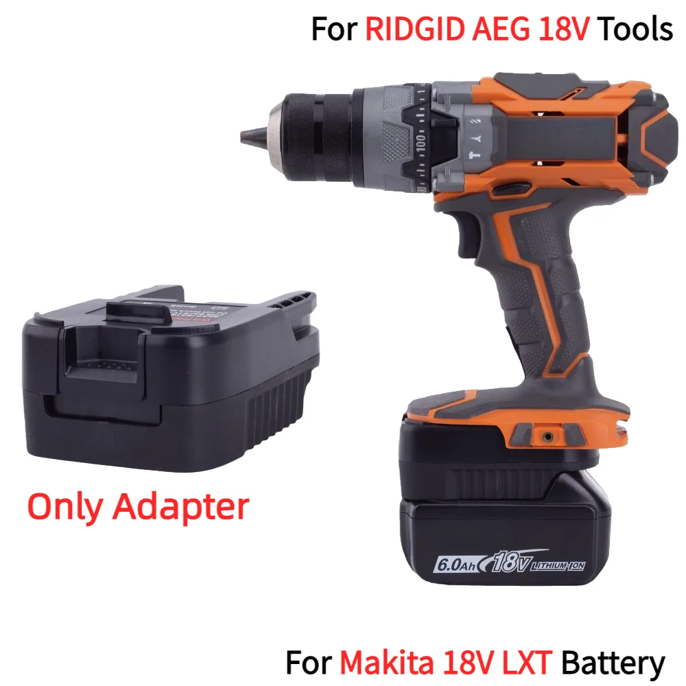 Adapter/Converter for DeWalt /Makita /Milwaukee /BLACK+DECKER /Craftsman 18V-20V Li-ion Battery To RIDGID AEG 18V Power Tools