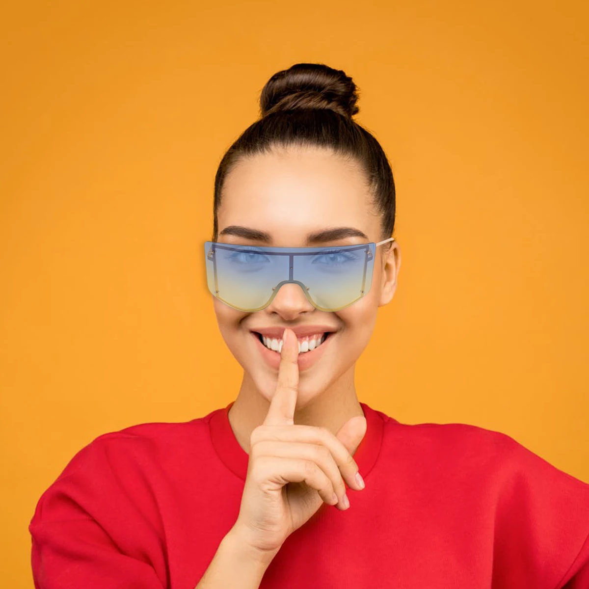 

1pcs Sunglasses Windproof Goggles Fashionable Uv Protection Outdoor Sports Eyewear Lightweight Stylish Unisex Summer Beach