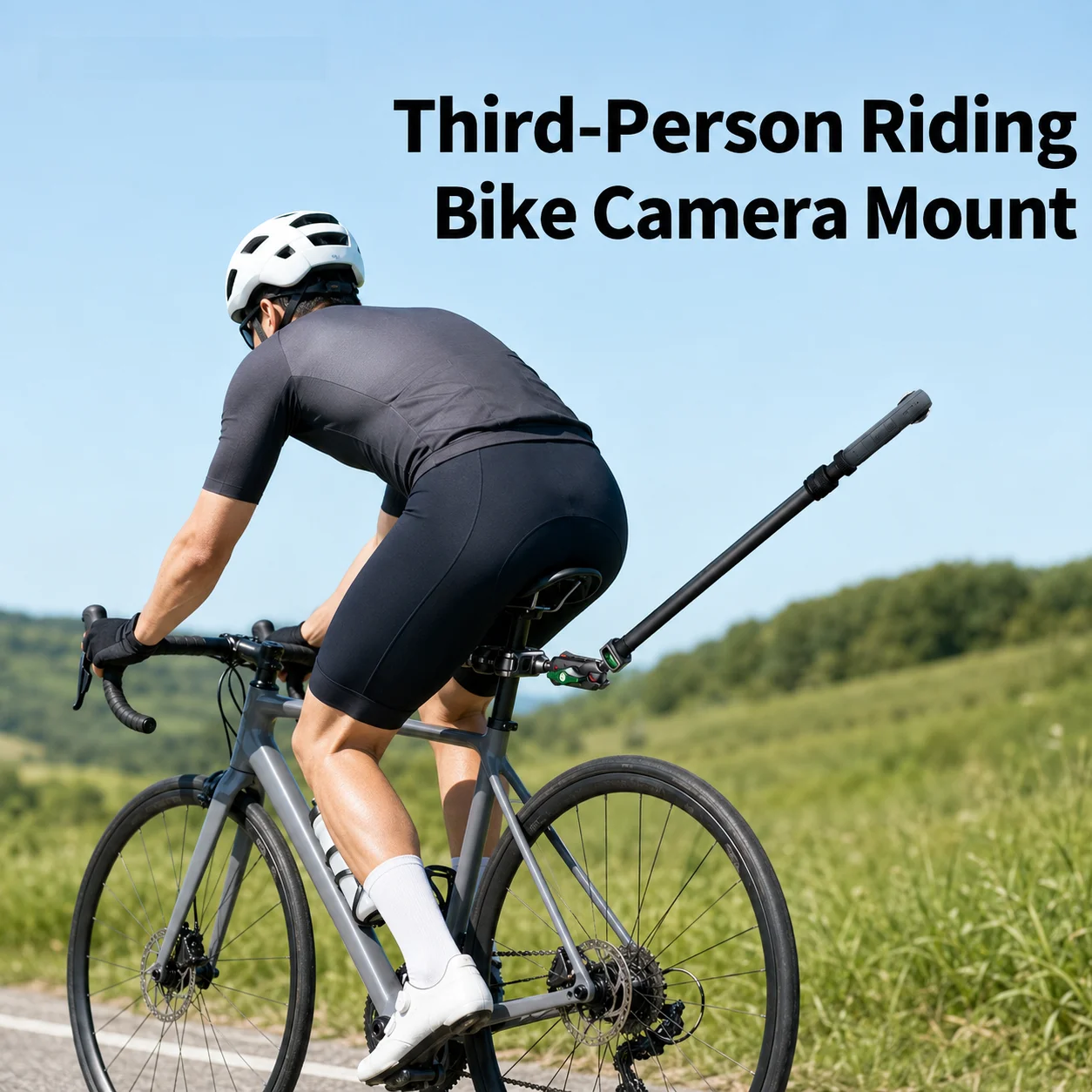 Bicycle Backseat Mount 3rd Person View for GoPro 13 12 Camera Brackets for Insta360 X6 X5 AcePro DJI Osmo360 Action 6 5Pro