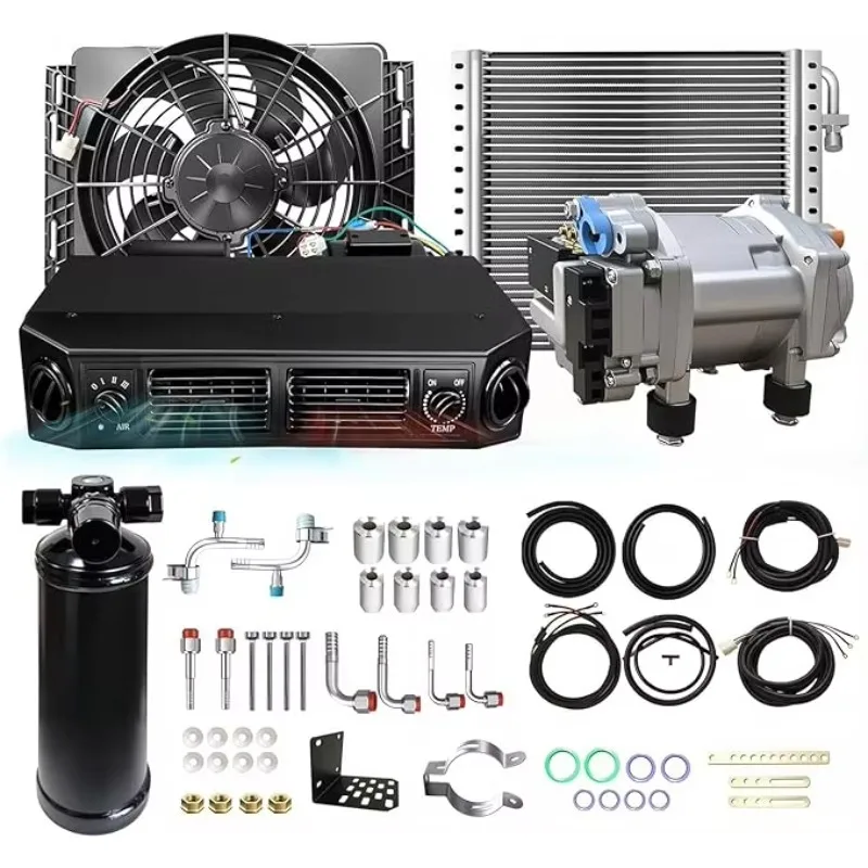 Universal AC mini DC car air conditioning truck with high efficiency and low power consumption