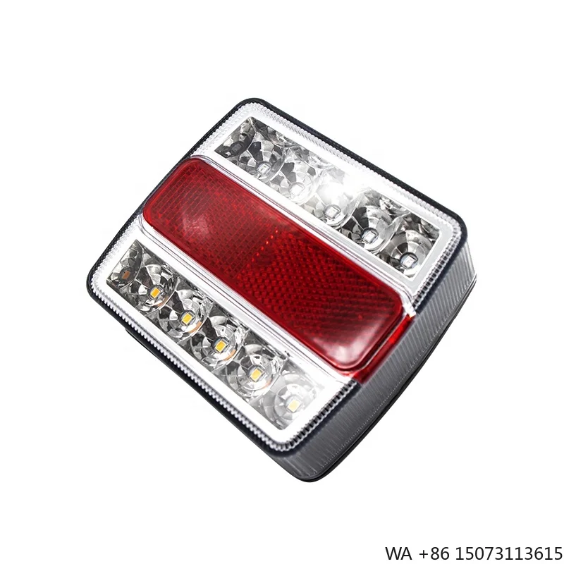 Waterproof Magnetic Square LED Lorry Tail Light Customizable for Truck Trailer Rear
