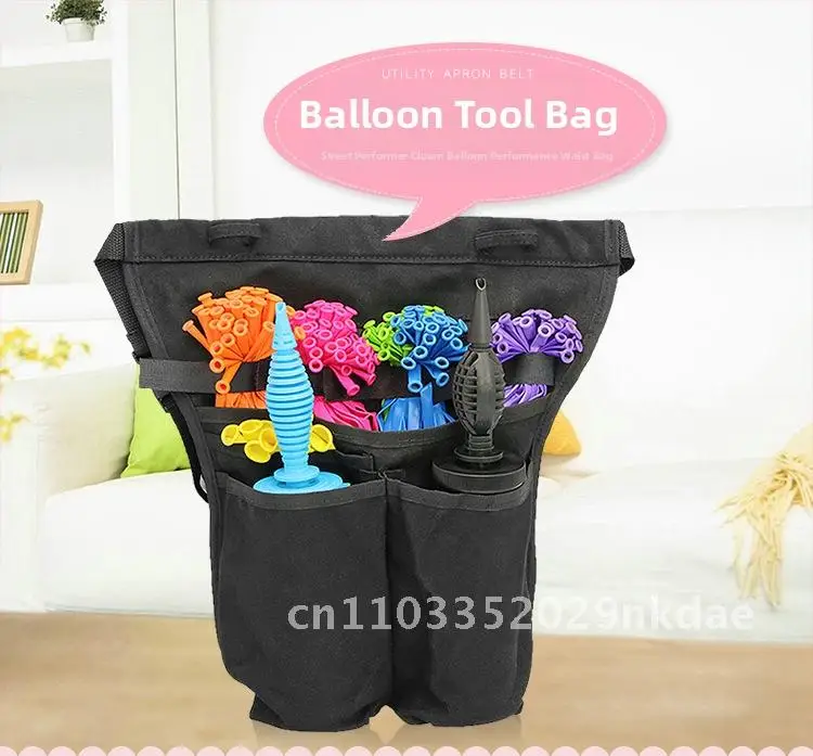

Street Selling Clown Magic Balloon Show Tools Waist Bag Multi-Pocket Apron Balloon Tool Bag Accessories