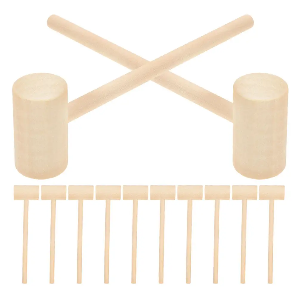 24pcs-mini-wooden-mallets-solid-wood-natural-grain-chocolate-cracking-hammer-tool-small-lightweight-breakable-chocolate-candy