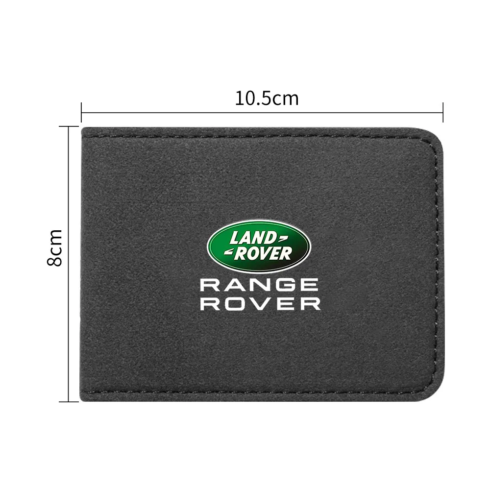 Car Logo Driving License Bag Card Credit Holder Purse For Land Rover Range Rover Discovery Sport Defender 110 Freelander Evoque