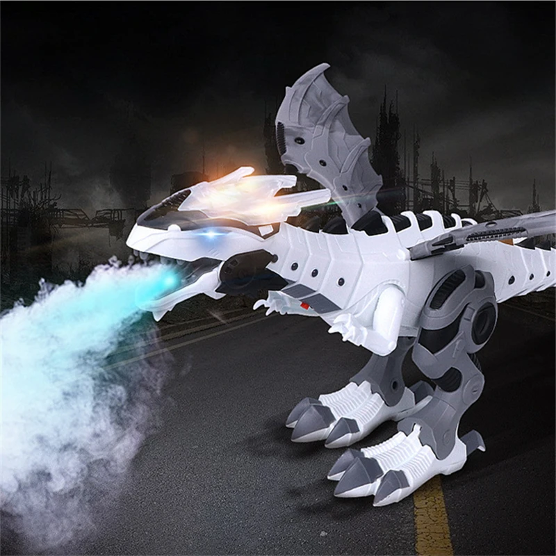 New Spray Dinosaurs Robot Pterosaurs Cartoon Walking Swing Animal Model Electronic Intelligent Dinosaurio Toys Gift For Children