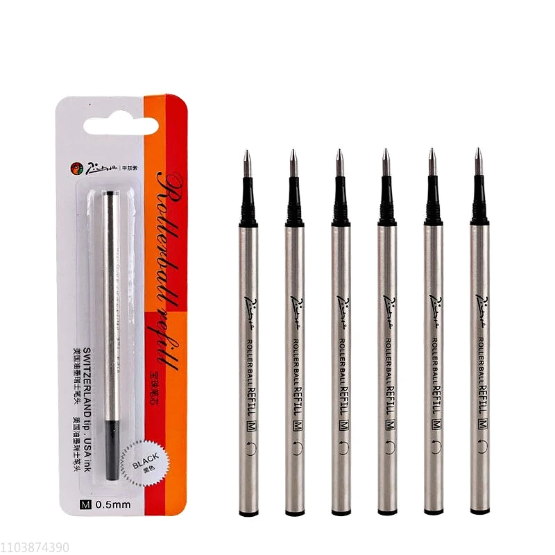 

5pcs/10pcs Picasso(pimio) Gel Pens Refills Black 0.5mm 0.7mm Quick Drying Office Ballpoint Pen Refill Rods Writing Stationery