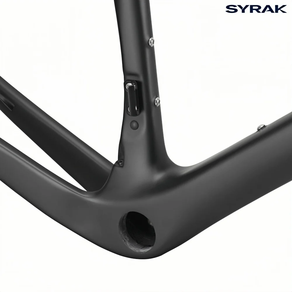 SYRAK جديد A5 كامل الكربون دراجة الحصى الإطار 700*40C الكربون دراجة Cyclocross الإطار الطريق دراجة الحصى الإطار المقود الجذعية #4