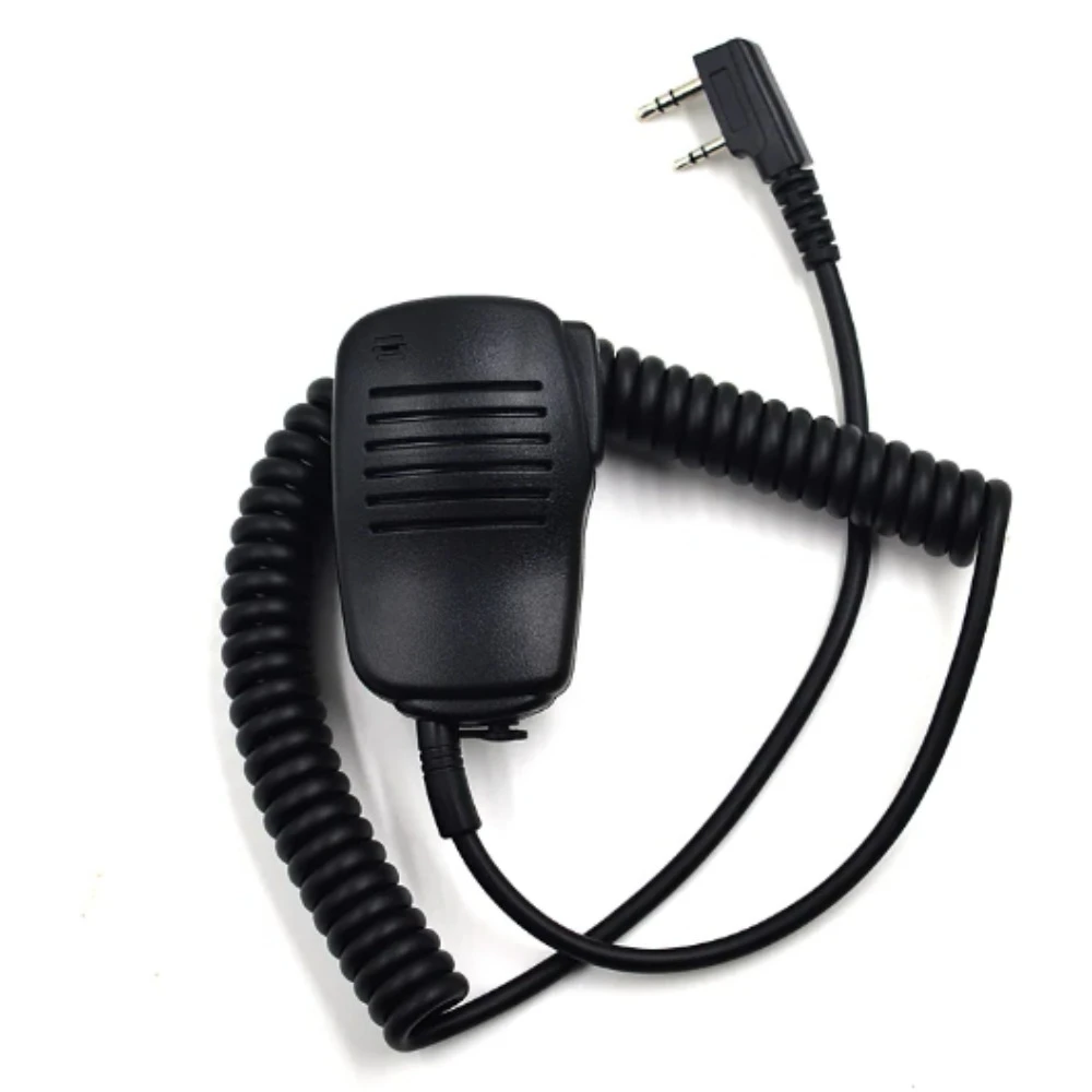 

2-контактный микрофон с динамиком PTT для Baofeng UV-5R UV-6R Микрофон для Wouxun KG-UVD1P KG-UV6D Портативная двусторонняя радиостанция