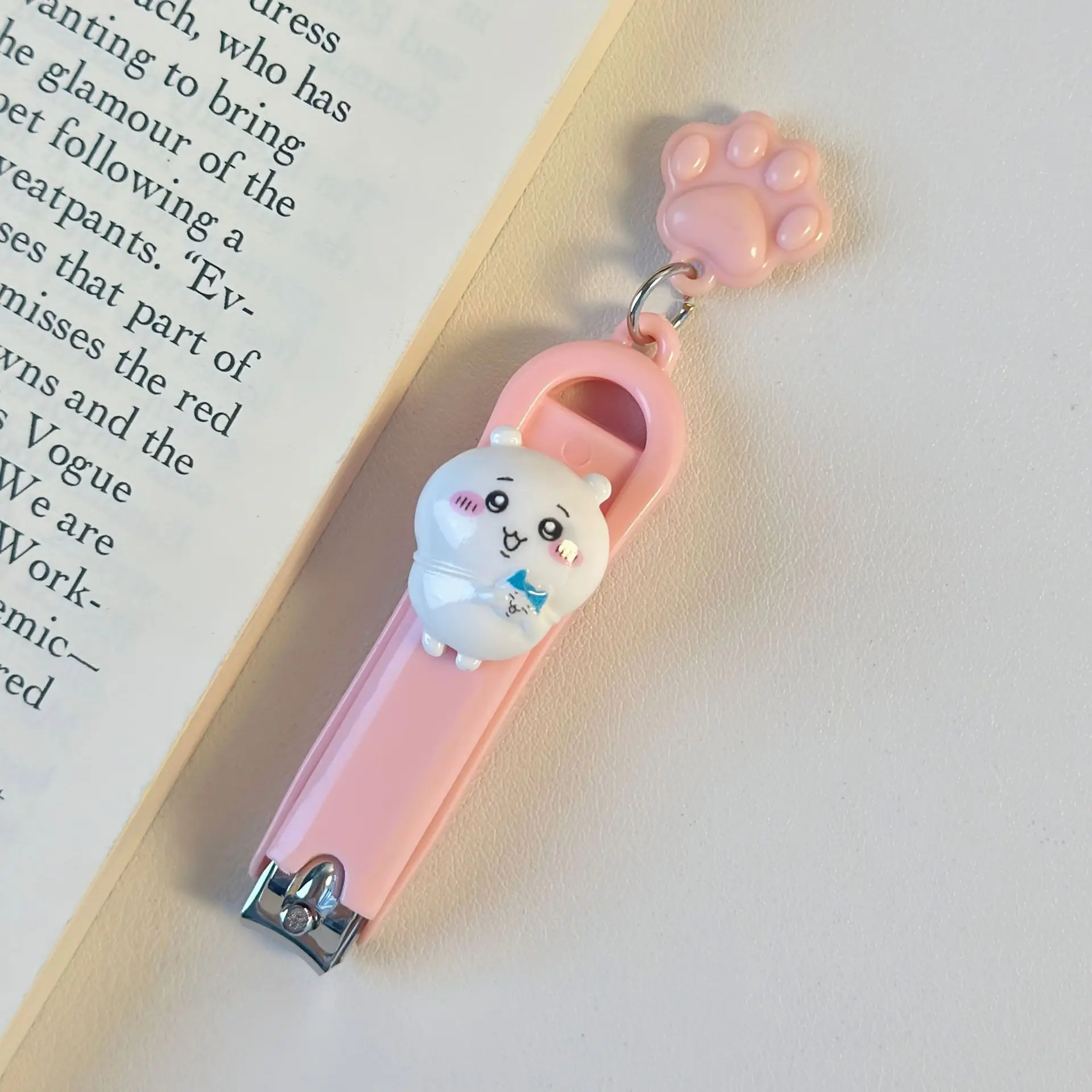 مقص أظافر Chiikawa الجديد للمنزل في الهواء الطلق، مقص أظافر مريح لمكتب الطلاب، مقص أظافر جرلي كاواي