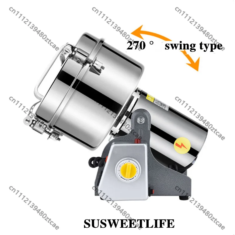 2500G Dry Grinder Machine Grains Spices Herbal Cereals Coffee Medicine Flour Crusher Mill