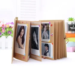 1Pcs 6/8 Inch Photo Album Hand Made Hardcover A4 Paste Type Kraft Paper Wedding Anniversary Scrapbook