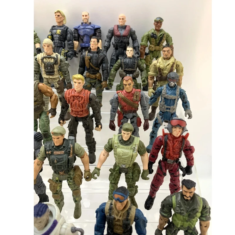 Cette figurine présente de petits défauts, figurines de soldats militaires de 3.75 pouces, articulations des genoux et des coudes, jouet, cadeau d'anniversaire pour garçons