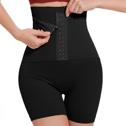 Women Tummy Control Slimming Panty with Girdle High Waist Trainer Body Shaper Shorts Plus Size Hooks Butt Lifter Shapewear