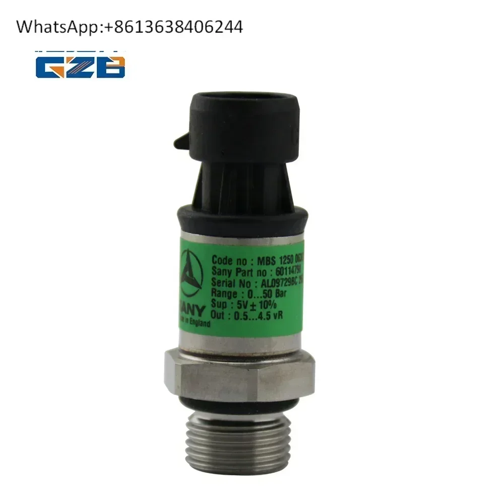 GZB Excavator  part Engine Pressure Sensor high and low Transmitter Switch  MBS1250 0.00-50.00bar for   RTS