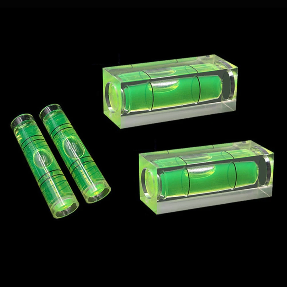 Leveling Bubble Levels Leveller 4Pcs Level Bubble Tubular 40mm Square/round 15 X 15 X 40mm Practical Brand New