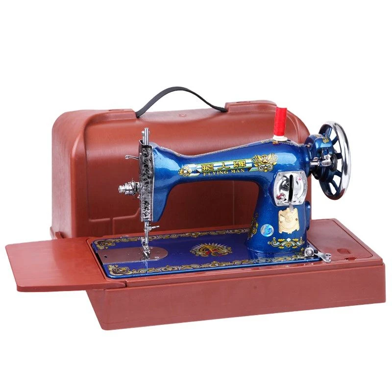 Vintage Style Household Sewing Machine, Electric Pedal Operated Thick Fabric Stitcher
