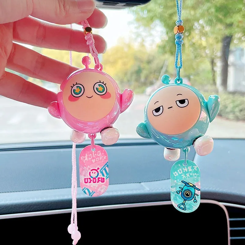 Hot Cartoon Games Eggy Party Series Keychain ABS  Creative Keychain Doll Car Decoration Backpack Pendant Toys Gift