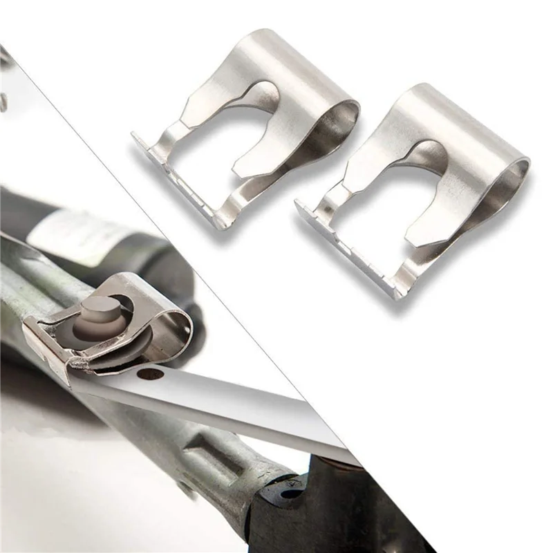 

4Pcs Car Windshield Windscreen Wiper Linkage Repair Clips For Auto Spring Repair Clamp Accessories