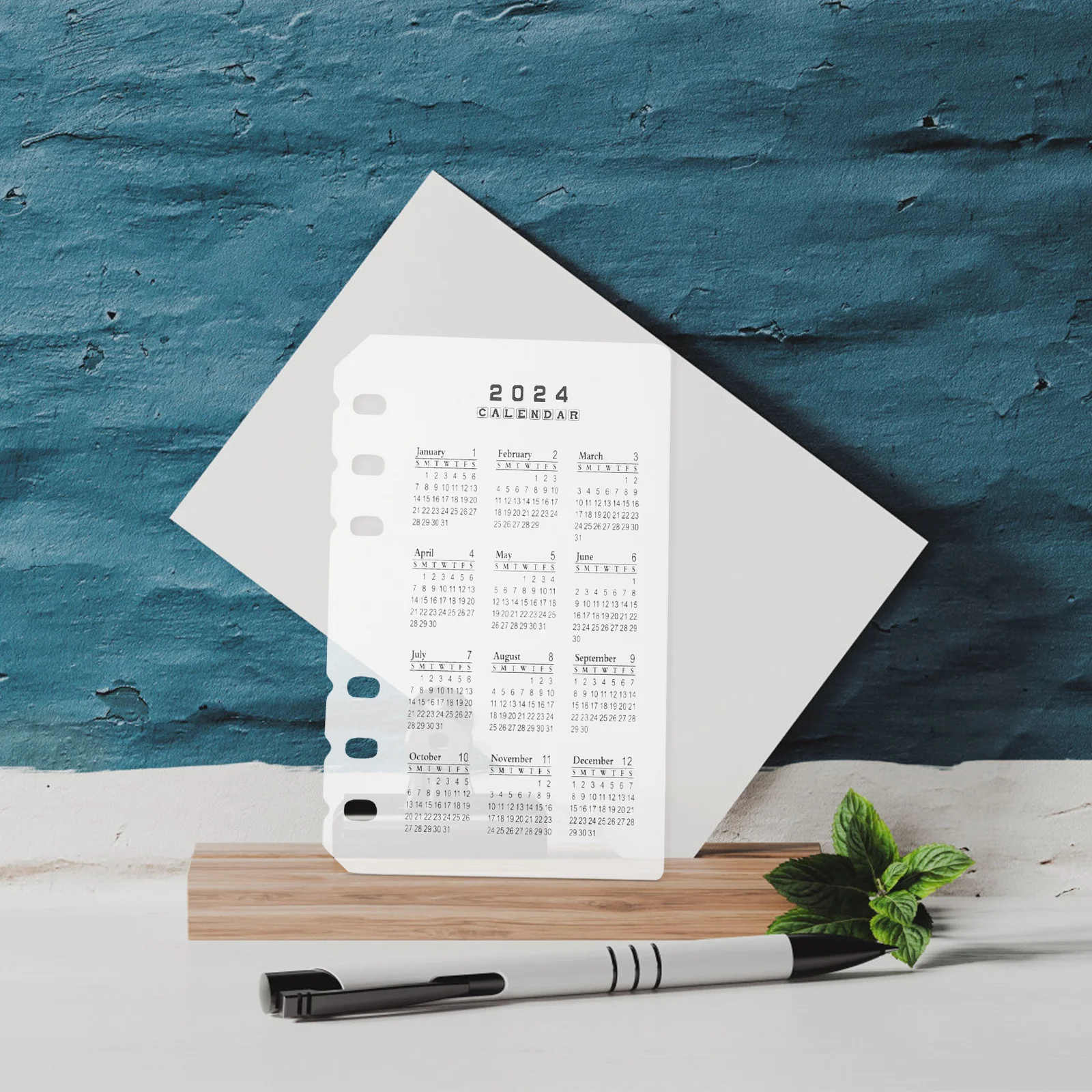 

5Pcs A6 Binder Dividers Transparent Calendar Planner Notebook Separators Portable Loose Leaf Accessories