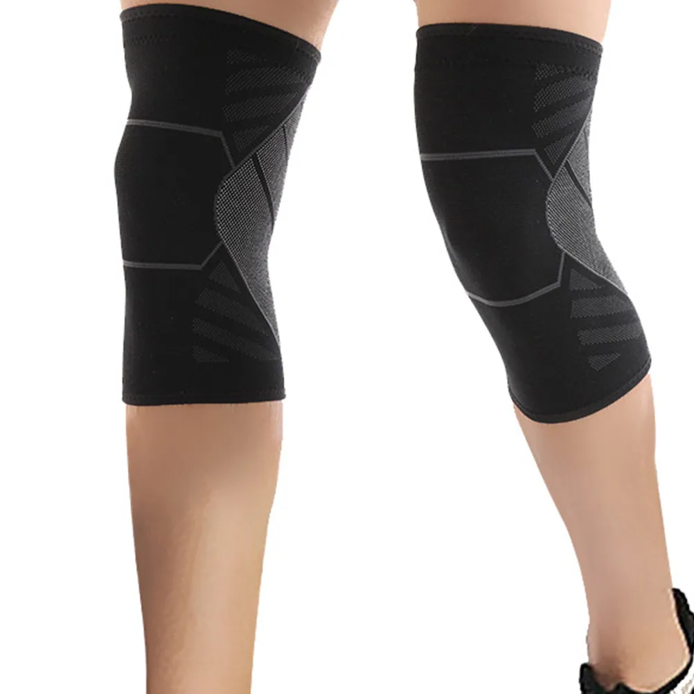 

2Pcs Knee Support Sleeve Breathable Elastic Sports Knee Brace Protector Lightweight Comfortable for Weightlifting Tennis Running