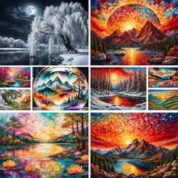 Landscape Fantasy Nature Paint By Numbers Canvas Crafts Kits For Adults Home Decor Personalized Gift Ideas Dropshipping HOT