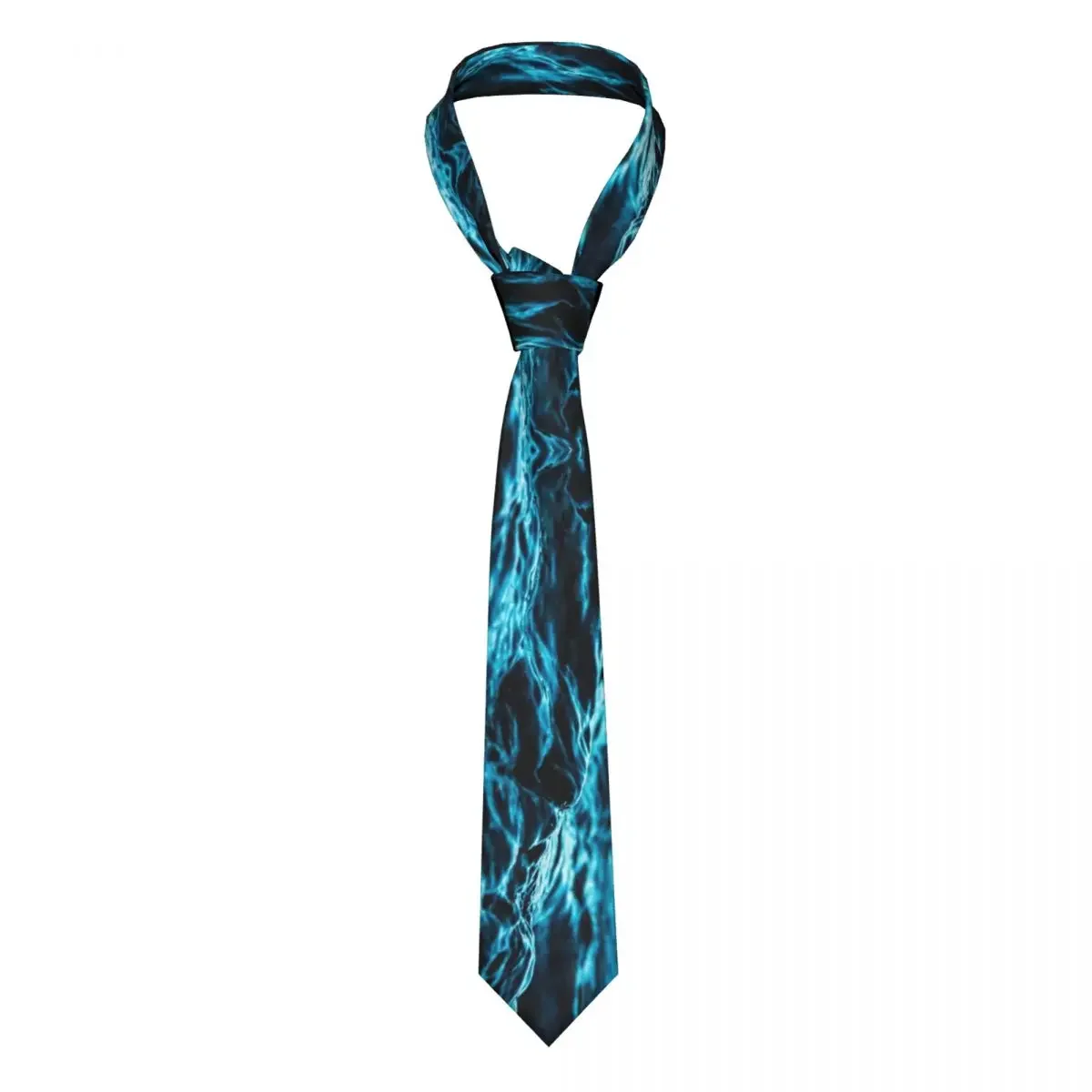 Water Necktie Unisex Fashion Polyester 8 cm Wide Ocean Sea Waves Fishing Neck Tie for Men Shirt Accessories Gravatas Office