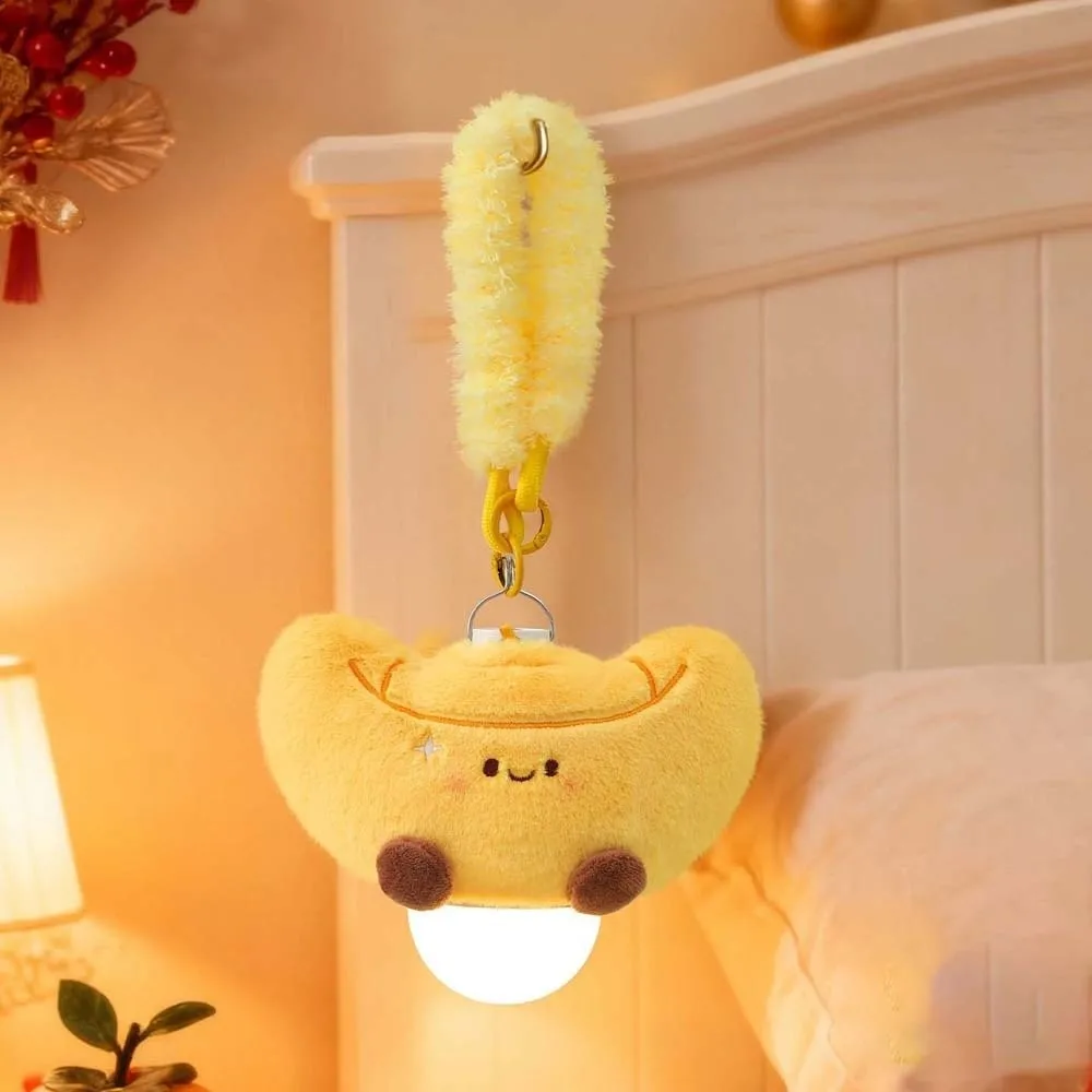 

Funny Cartoon Golden Ingot Hanging Lamp Red Fruit Warm Light Mini Lantern Pendant Adorable Polyester Night Light Daily